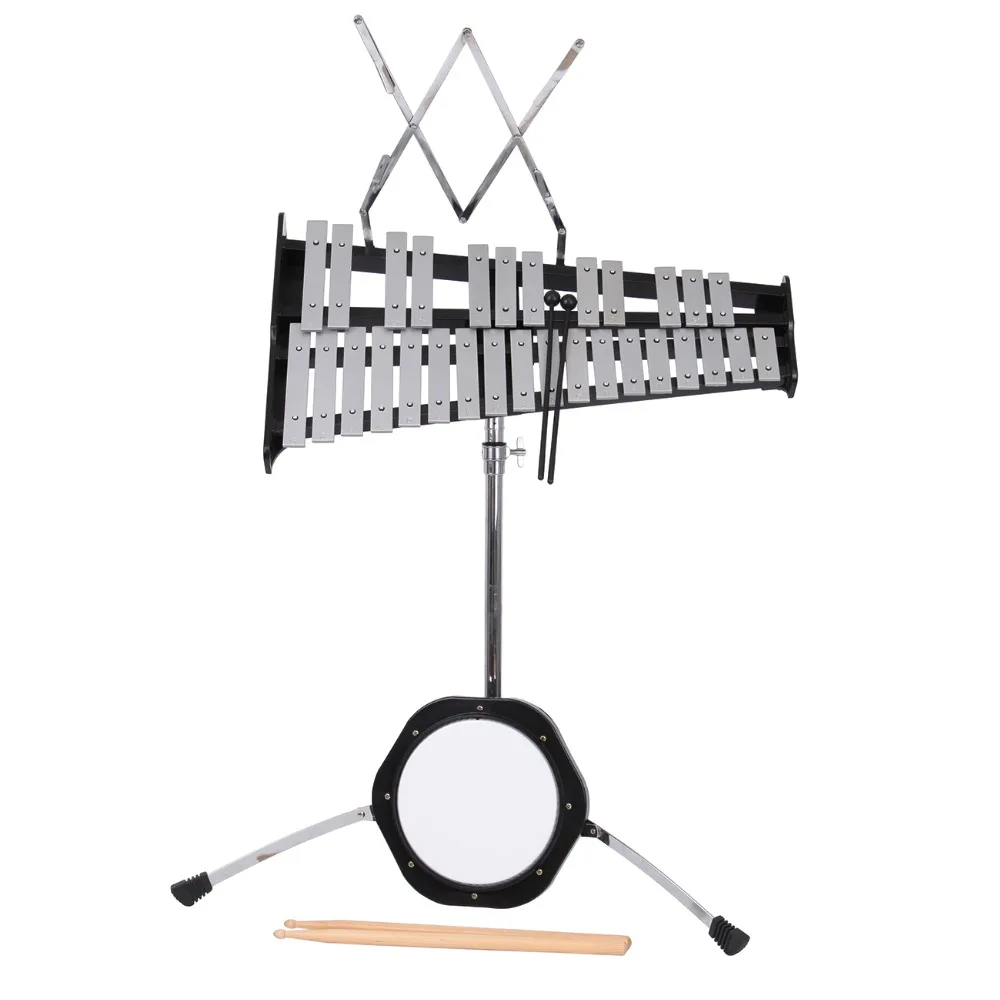 USA Warehouse 30 Notes Percussion Glockenspiel Bell Kit With Practice