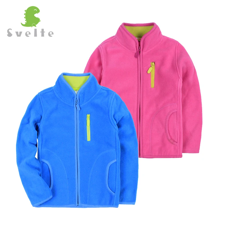 

SVELTE Kids Boys Solid Fleece Jacket for Fall Autumn Winter Warm Coats Toddler Sweatshirt Jersey Casual Long Sleeves Outerwear