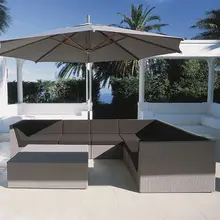 Классический ротанговый мебель набор мебели в гостинную секционный угловой диван