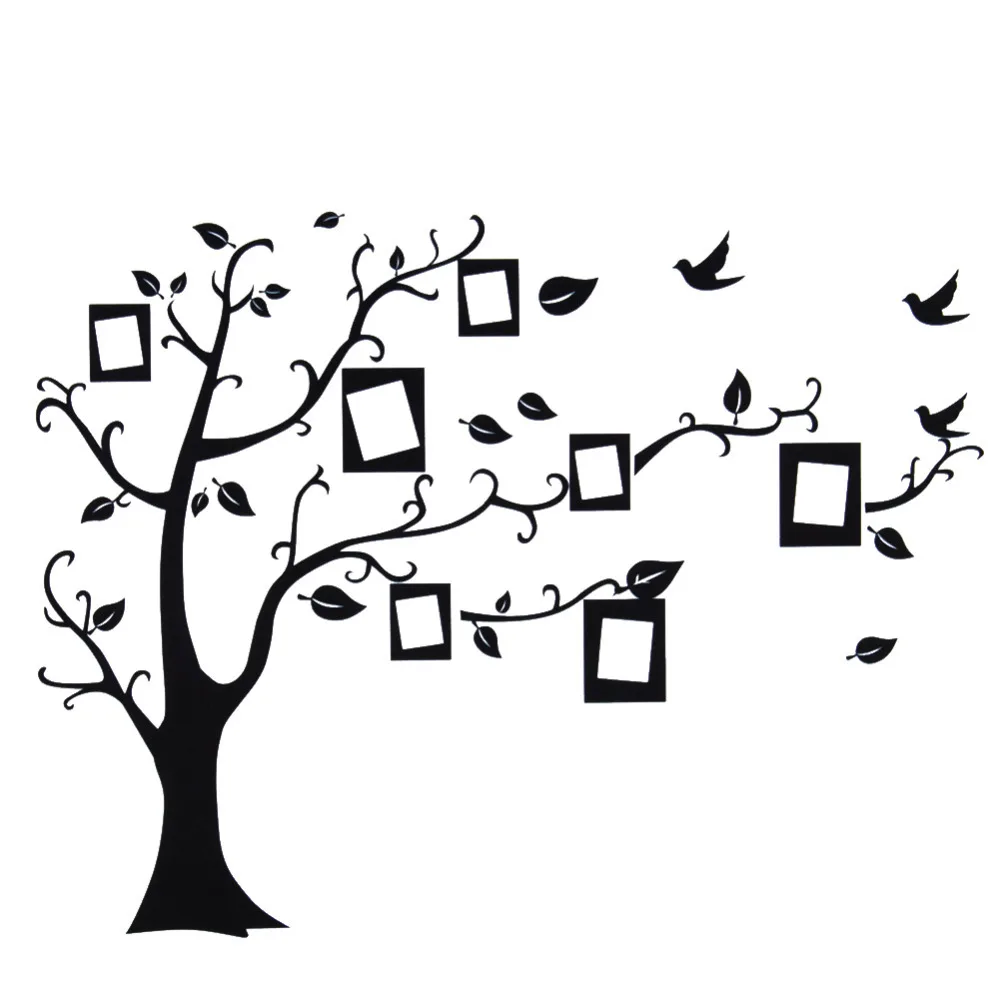 home black tree design wall stickers 5070 cm art mural sticker wall sticker for