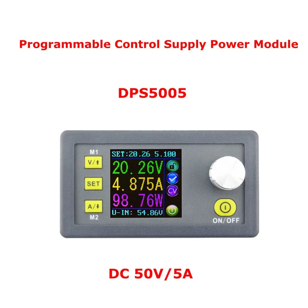 DPS5005 регулятор напряжения преобразователь Регулируемый программируемый модуль питания понижающий Вольтметр Амперметр тестер тока 15