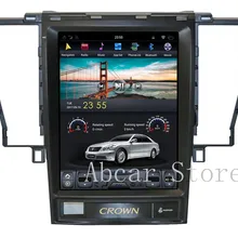 10,4 ''Tesla стиль Android 8,1 автомобильный dvd-плеер gps навигация для Toyota crown 2005-2009 PX6 HDMI стерео Мультимедиа Радио ips