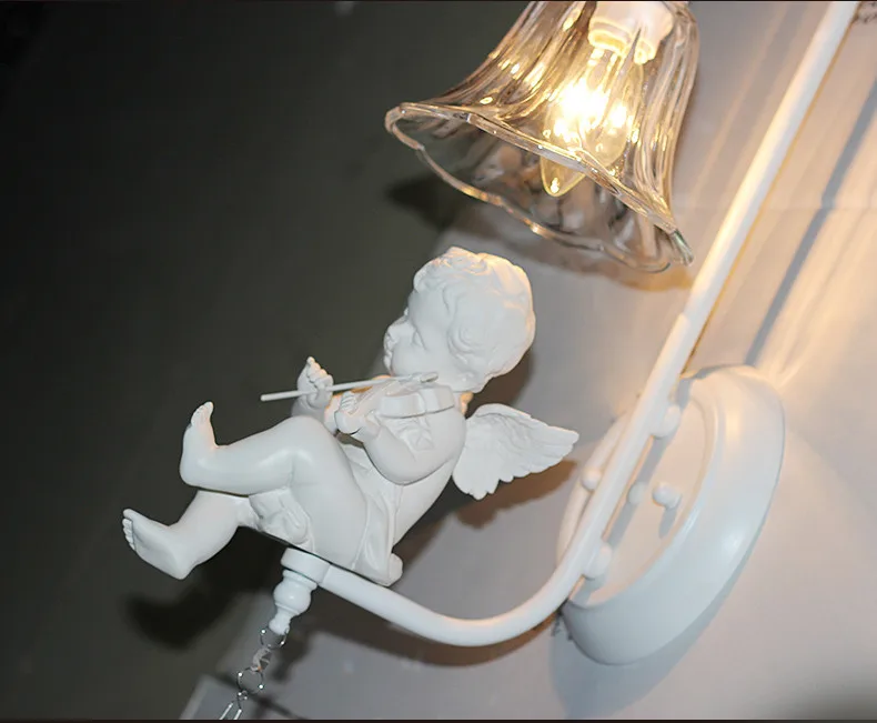 Современный светодиодный настенный светильник в европейском стиле, винтажные прикроватные лампы для балкона/лестницы, светильник s, деревенский настенный светильник E14 3 Вт, светодиодный светильник для украшения ing