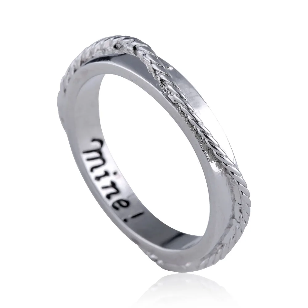 Rinhoo couple Ring for women party Anniversary Engagement Engrave mine Romantic wedding ring