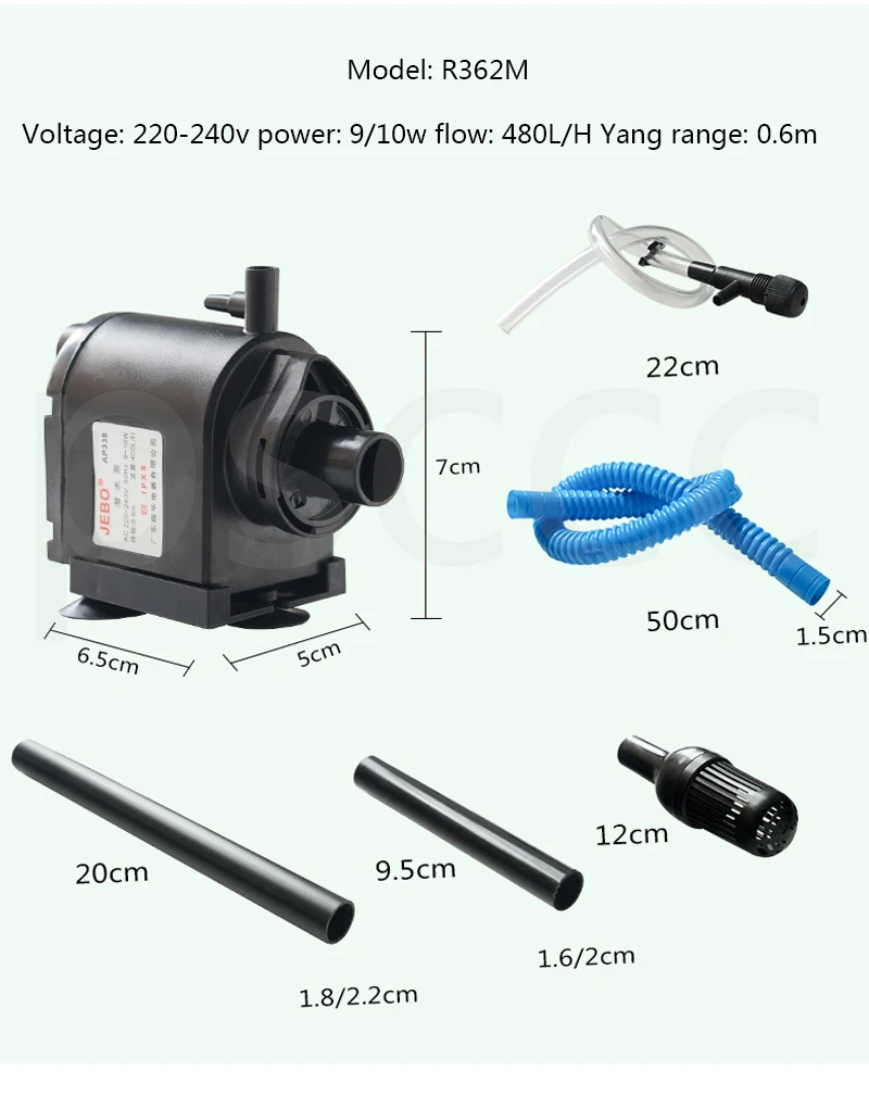 JEBO погружной насос для аквариума три в одном AP362 R362M маленький размер фильтр для аквариума жидкий фильтр Водяной насос для аквариума
