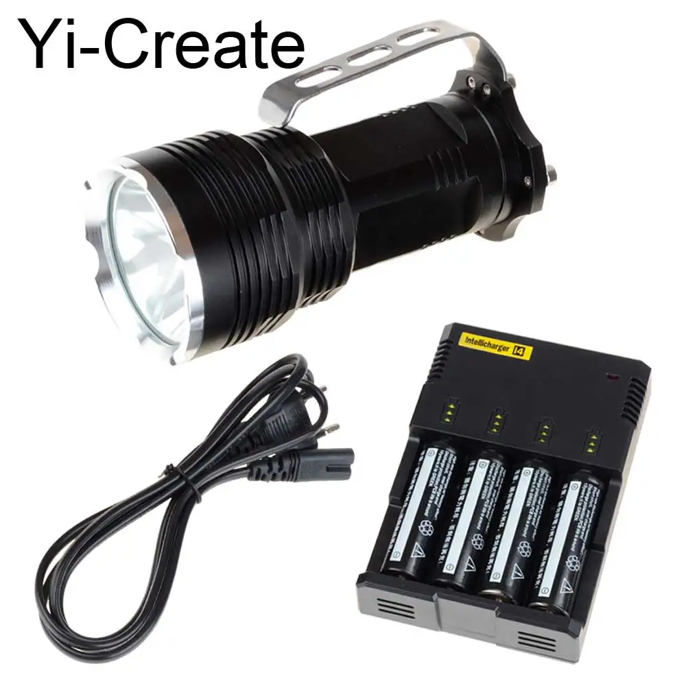 5 mode dimming Flashlight CREE XM L T6 glare LED High power torch light