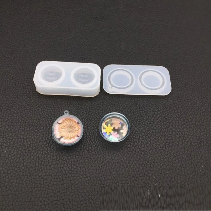 

1pc 25mm pendant With hole Fashion Scrapbooking Silicone Mould DIY Resin Decorative Craft Jewelry Making Mold epoxy resin mold