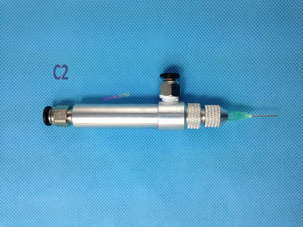 Одиночный действующий микро-прецизионный SMT паяльная паста, клей, силикон, эпоксидная смола Дозирующий робот клапан C2