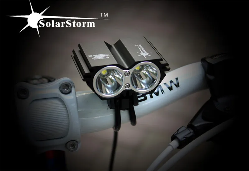SolarStorm 5000 люмен XM-L T6 светодиодный велосипедный светильник, светильник для велосипеда+ аккумулятор и зарядное устройство