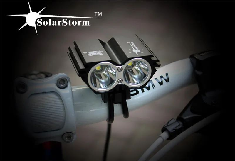 Cheap SolarStorm 5000 Lumens XM-L T6 LED Bicycle Light Bike Light Lamp + Battery Pack & Charger Free Shipping 13