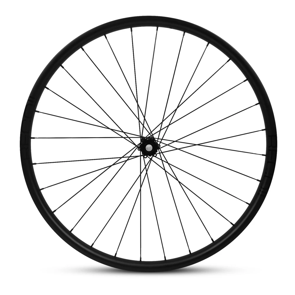 Cheap 350g Super ligero carbono 29er MTB Rim 33mm ancho Tubeless listo XC AM bicicleta de montaña rueda Powerway M42 Cubo de tracción recta 1