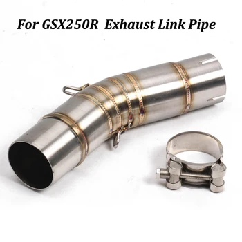 For Suzuki GSX250R Motorcycle Exhaust Muffler Modified Middle Connection Stainless Steel Link Pipe Slip On