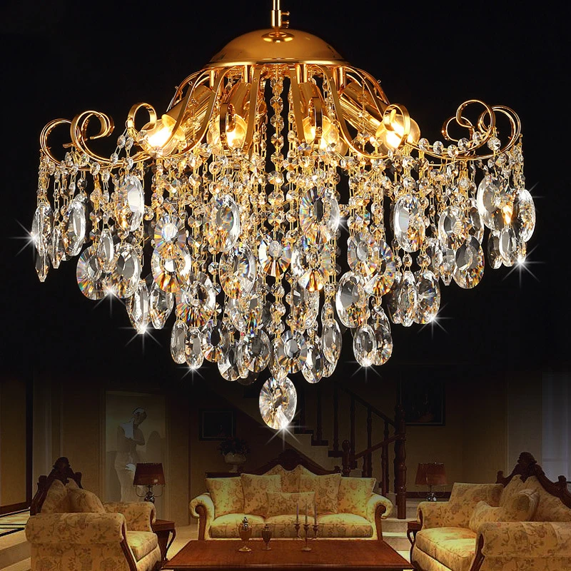 Buy Luxury European style crystal chandeliers Ceiling