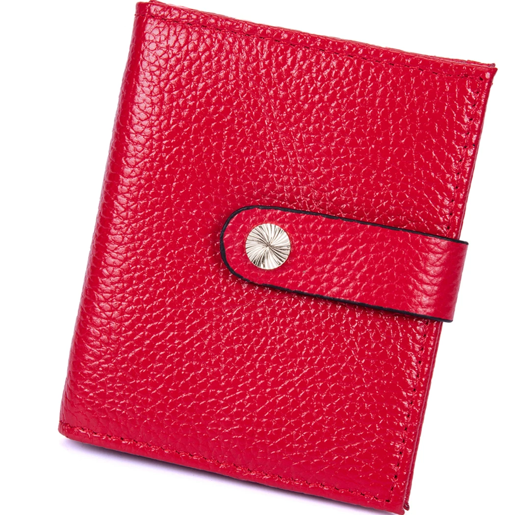 

Mini RFID Anti-magnetic Leather Credit Card ID Cover Wallet Business Anti Theft Card Holder Coin Pocket Short Wallets