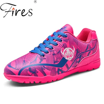 

Fires New Futsal Men's Soccer Shoes Indoor Sneakers Brand Women's Soccer Shoes Cleats Original Sock Football Boots with Ankle