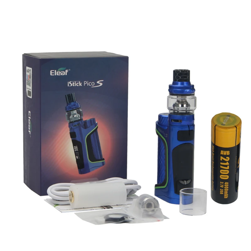 Original Eleaf iStick Pico S Kit with 21700 Battery 100W iSticK Pico S Box MOD and Ello Vate Tank HW-M HW-N Coil