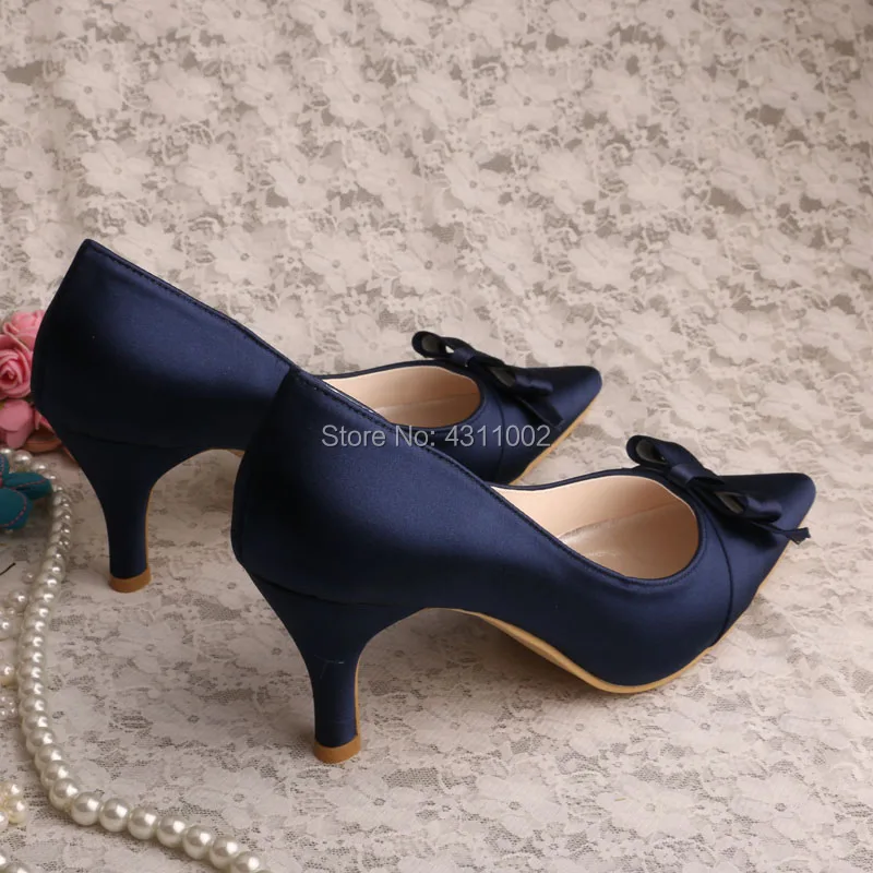 Navy Blue Bridesmaid Wedding Shoes 