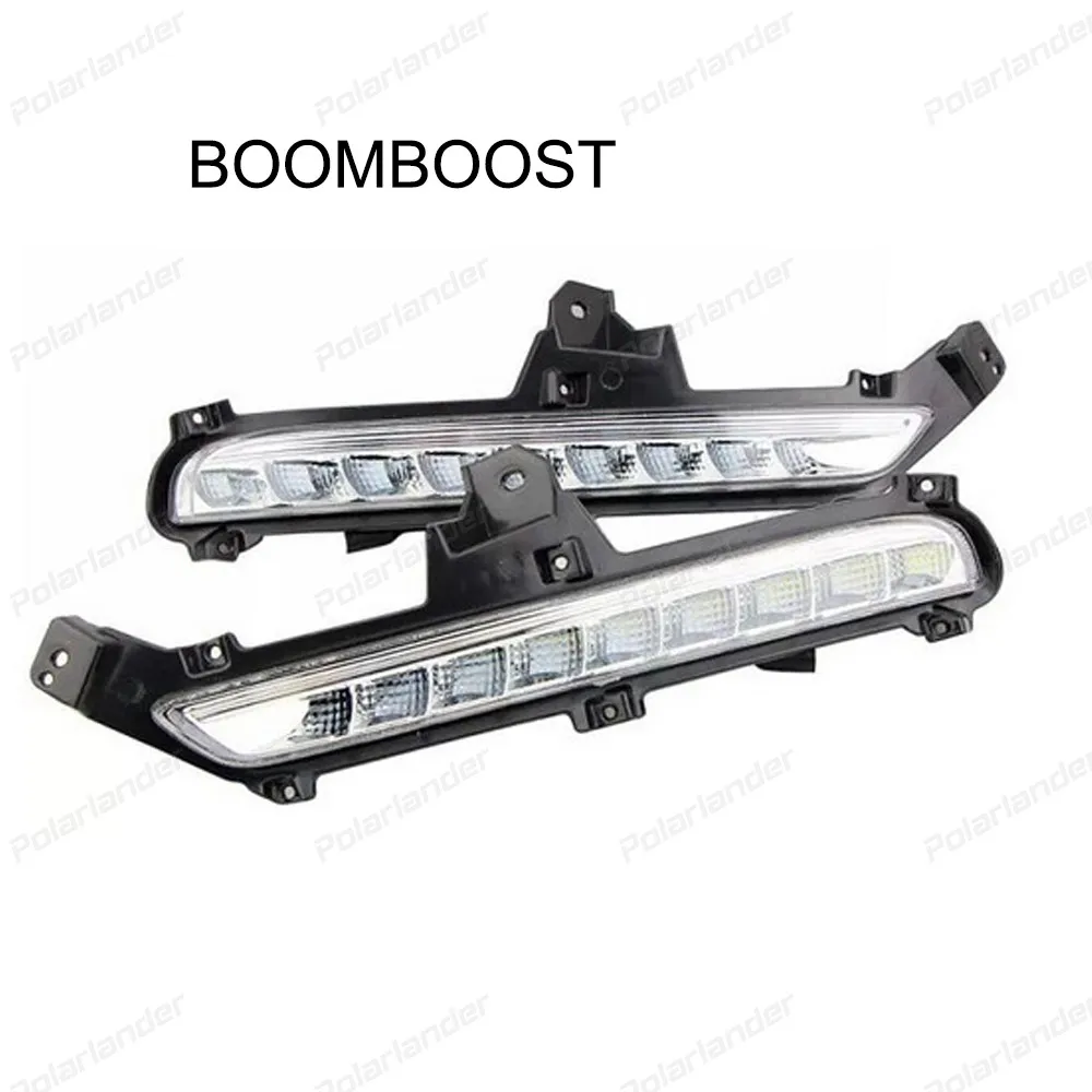 BOOMBOOST 1 set car accessory with fog lamp Car styling daytime running lights For Kia/K2/RIO