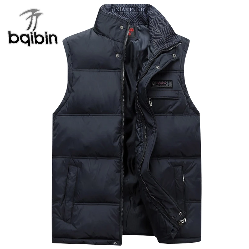 

New 2019 Brand Men's Vest Jacket Coat Sleeveless Vests Homme Winter Casual Male Plus size 4XL Warm Jacket Vest Men Waistcoat