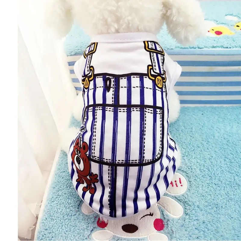 

2017 New Spring Cute Unisex Pet Summer Clothes Puppy Dog Cat Vest T Shirt Coat Apparel 4 Colors