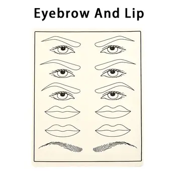 

1 Sheet DIY Tattoo Pattern Practice Skin Permanent Eyebrow Lip Train Practice Training Paper Body Art Practice Tattoo Accesories