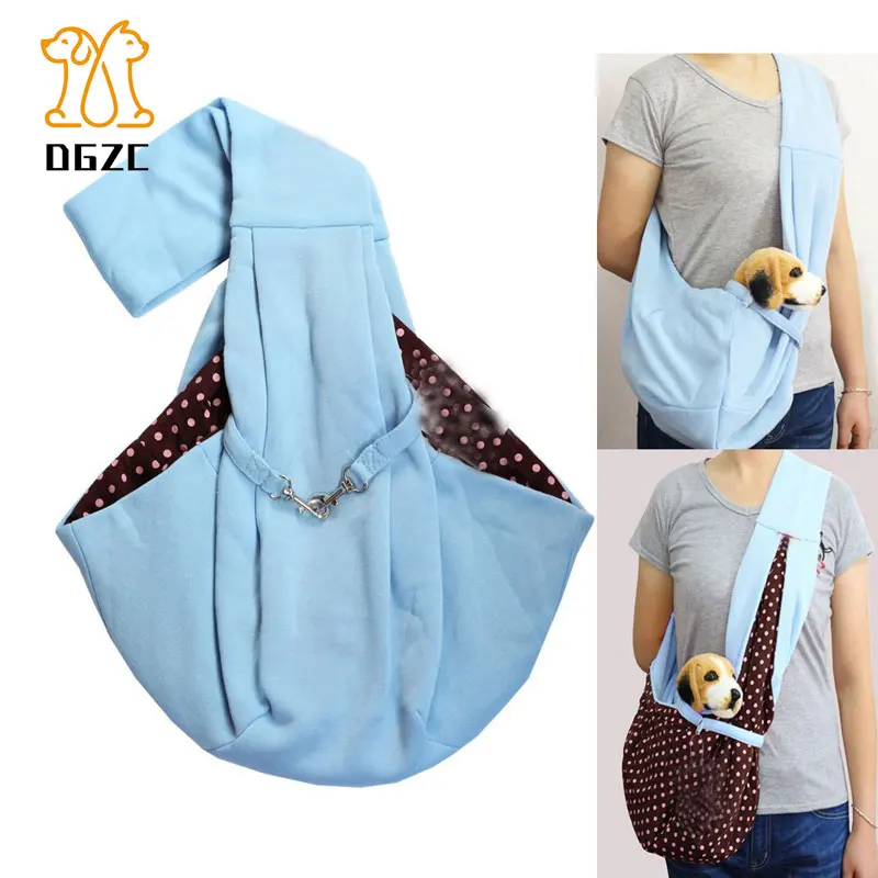 

Reversible Dog Sling Carrier with Adjustable Strap Pet Travel Bag Soft Pouch Tote Design Suitable for Puppy Small Dogs and Cats
