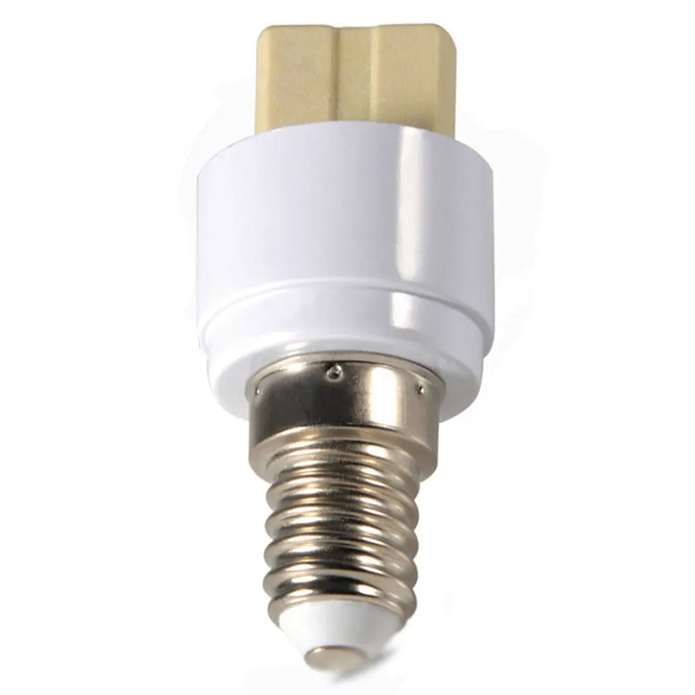 

5Pcs Lamp Holder White Socket Base Small Accessory Easy Install E14 To G9 Replacement Lightweight Durable LED Halogen Converter