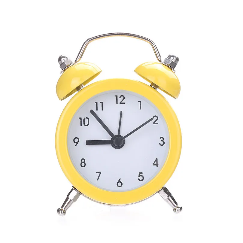 Twin Bell Silent Alloy Stainless Metal Alarm Clock For Children gift Clocks Hot Sale new #4m08 (3)