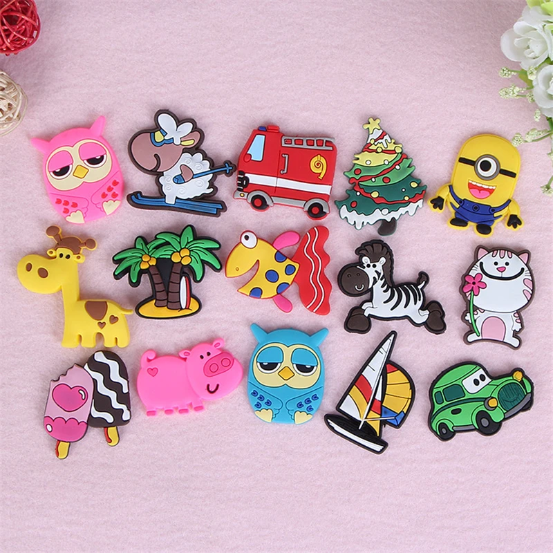 2017 15pcs/lot Cartoon Animal Fridge Stickers