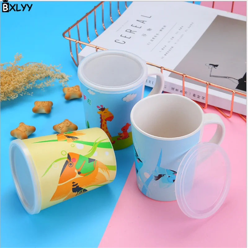 

Cartoon Anti-scalding Anti-fall Portable with Ear with Lid Drink Horizontal Cup Children's Birthday Gift Wedding Decoration.8z