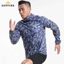 Supfire куртки Для мужчин камуфляж Ветровка Рыбалка Пеший Туризм Спортивная куртка для фитнеса солнцезащитная, ветронепроницаемая кофты с длинным рукавом C019