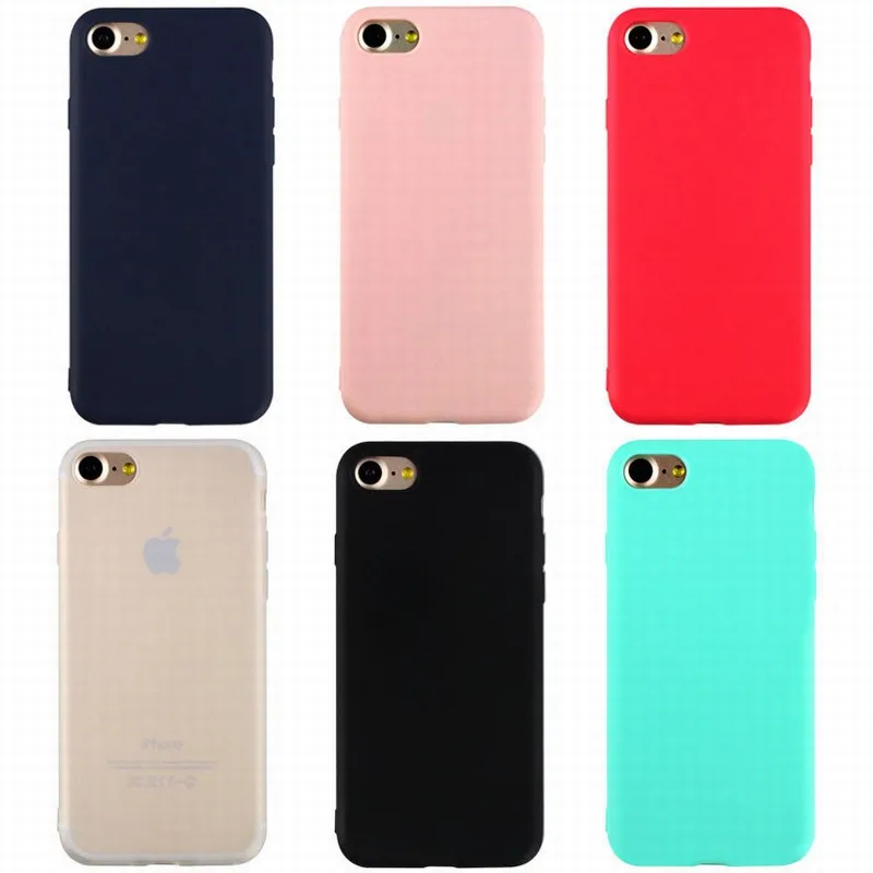 

2pcs/lot Macaron Color Case for iphone 6s 6 s Plus 5s5 S SE Case Soft Silicon Cover for iphone 7 8 Plus iphone X 10 Phone Cases