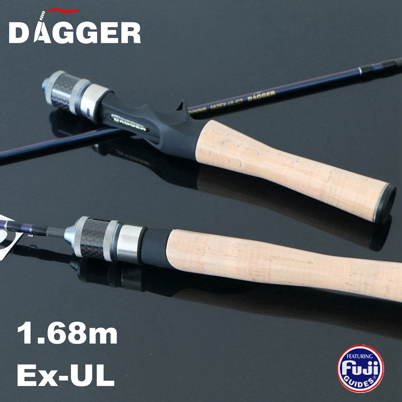 Dagger Lighning 1.68m EX UL Fishing Rod Fuji Rings & Cork Handle