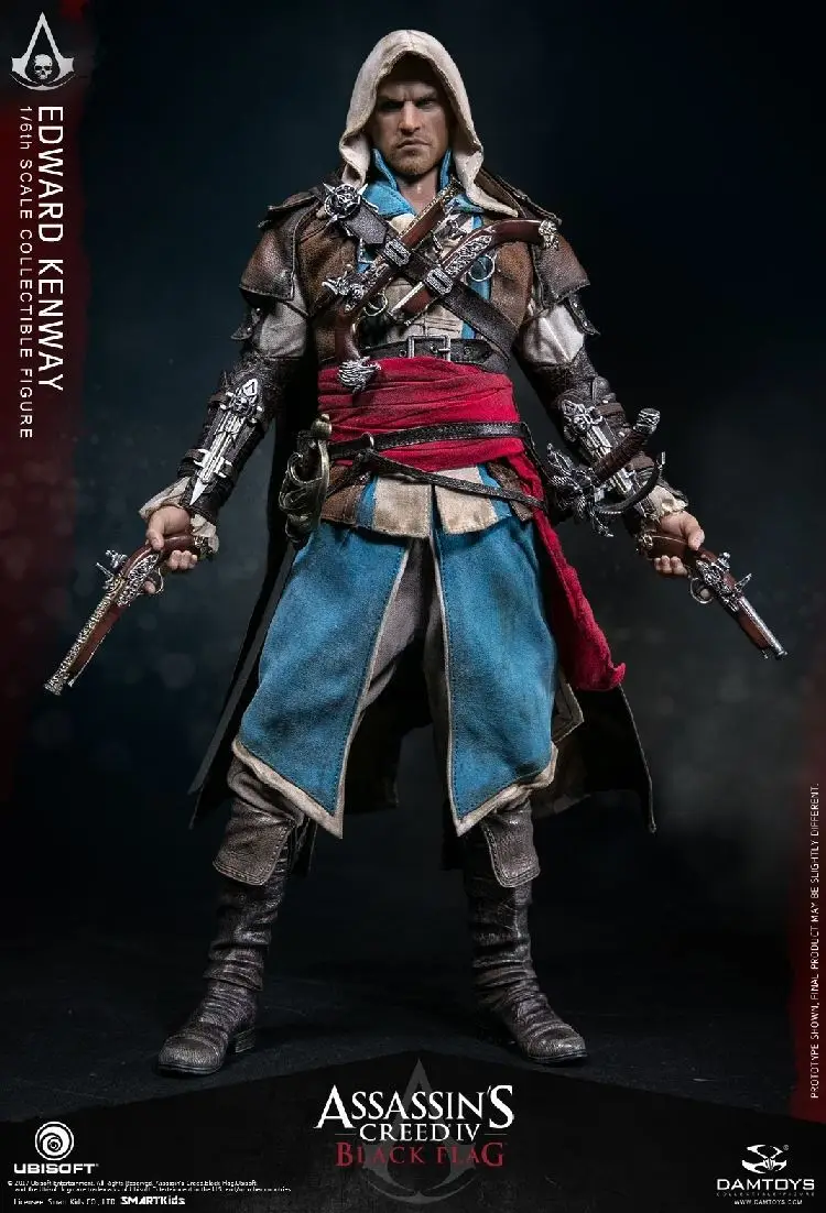 1/6 масштаб Коллекционная фигура кукла Assassin's Creed IV: черный флаг Эдварда Кенуэй 12