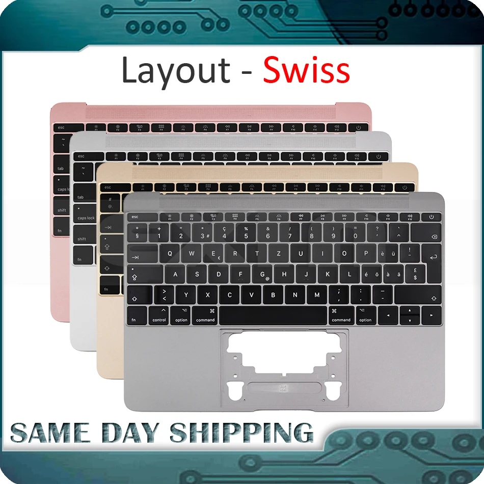 for Macbook 12'' A1534 Switzerland Swiss Keyboard w/ Topcase 2015 2016