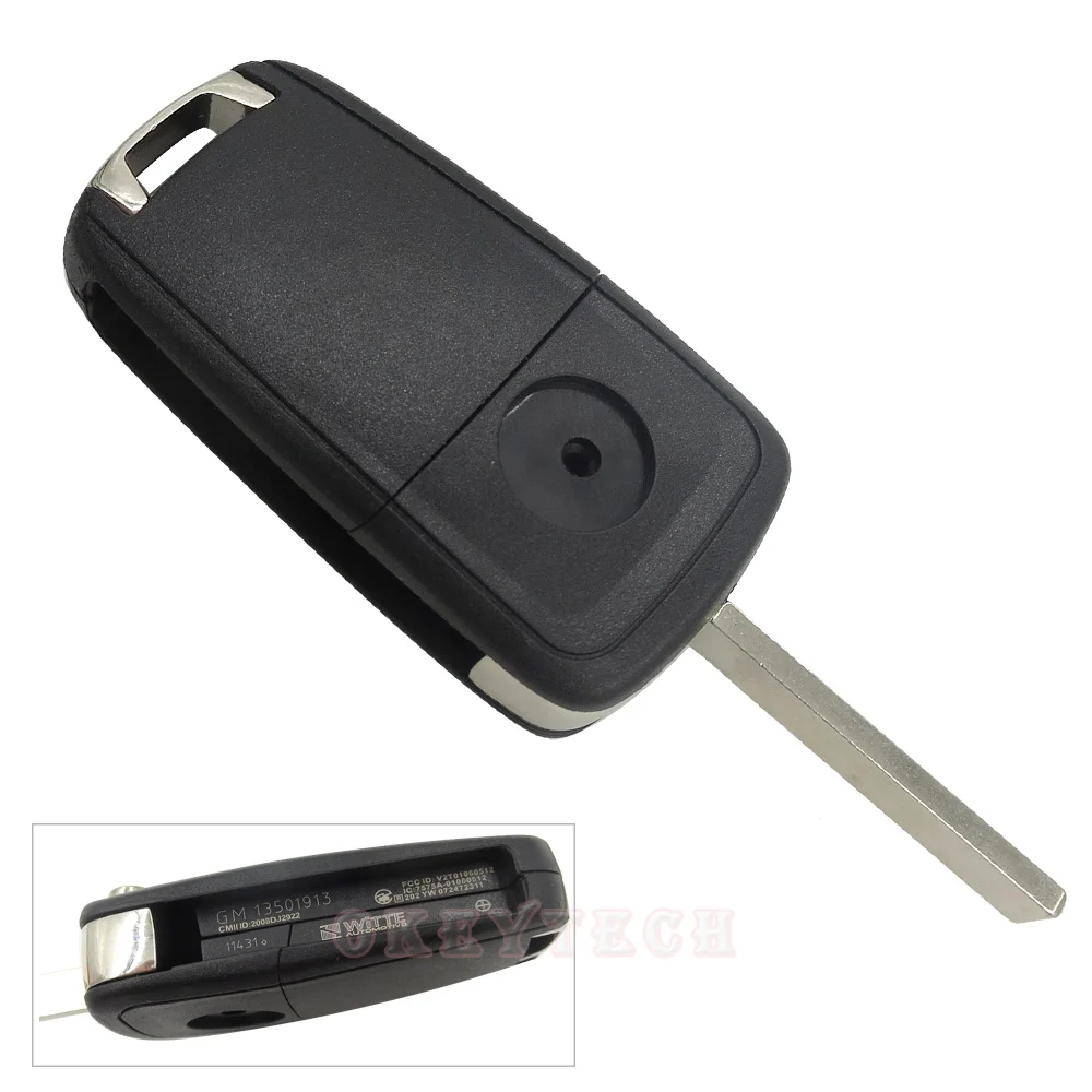 OkeyTech для OPEL KEY SHELL 2 3 чехол для ключей с кнопками, чехол для ключей, откидное складное круглое отверстие, логотип(нет), дистанционный брелок для OPEL KEY SHELL