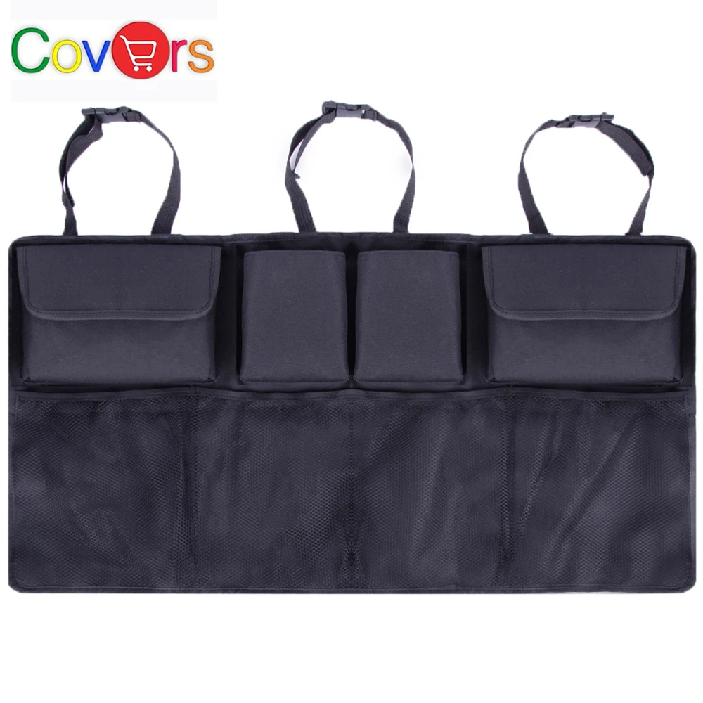 

COVERS Car Trunk Organizer Adjustable Backseat Storage Bag High Capacity Multi-use Oxford Automobile Seat Back Organizers CTOB01