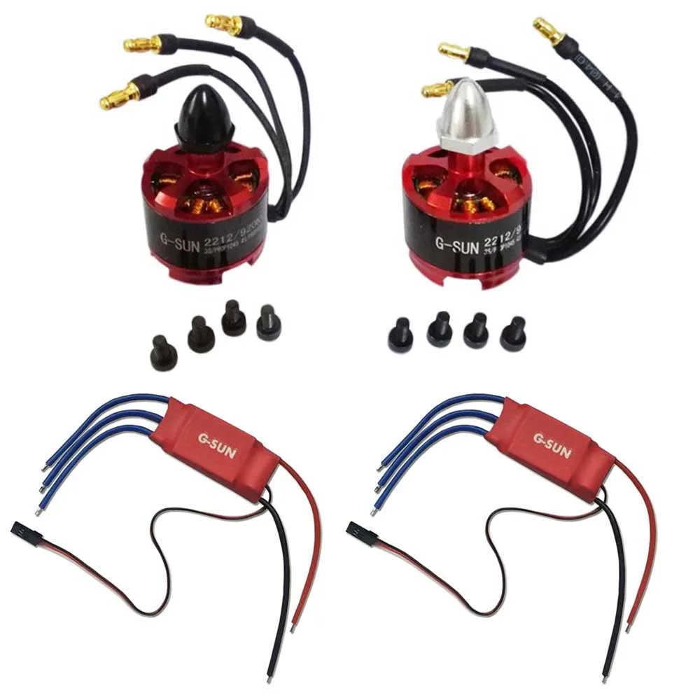 

2pcs 30A SimonK firmware Brushless ESC+2x CW CCW 2212 920KV Brushless Motor