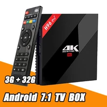 H96 Pro Plus Android 7.1 TV Box Amlogic S912 Octa Core 3G RAM 32G ROM Bluetooth 4.0 Dual Wifi Kodi Ethernet 1000M 4K Smart TV