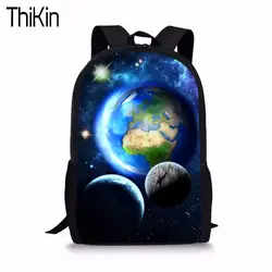 ThiKin школьная сумка дети рюкзак для мальчиков девушки Galaxy пространство рюкзаки Дети Детские сумки ребенок рюкзак подросток Bookbag 2018