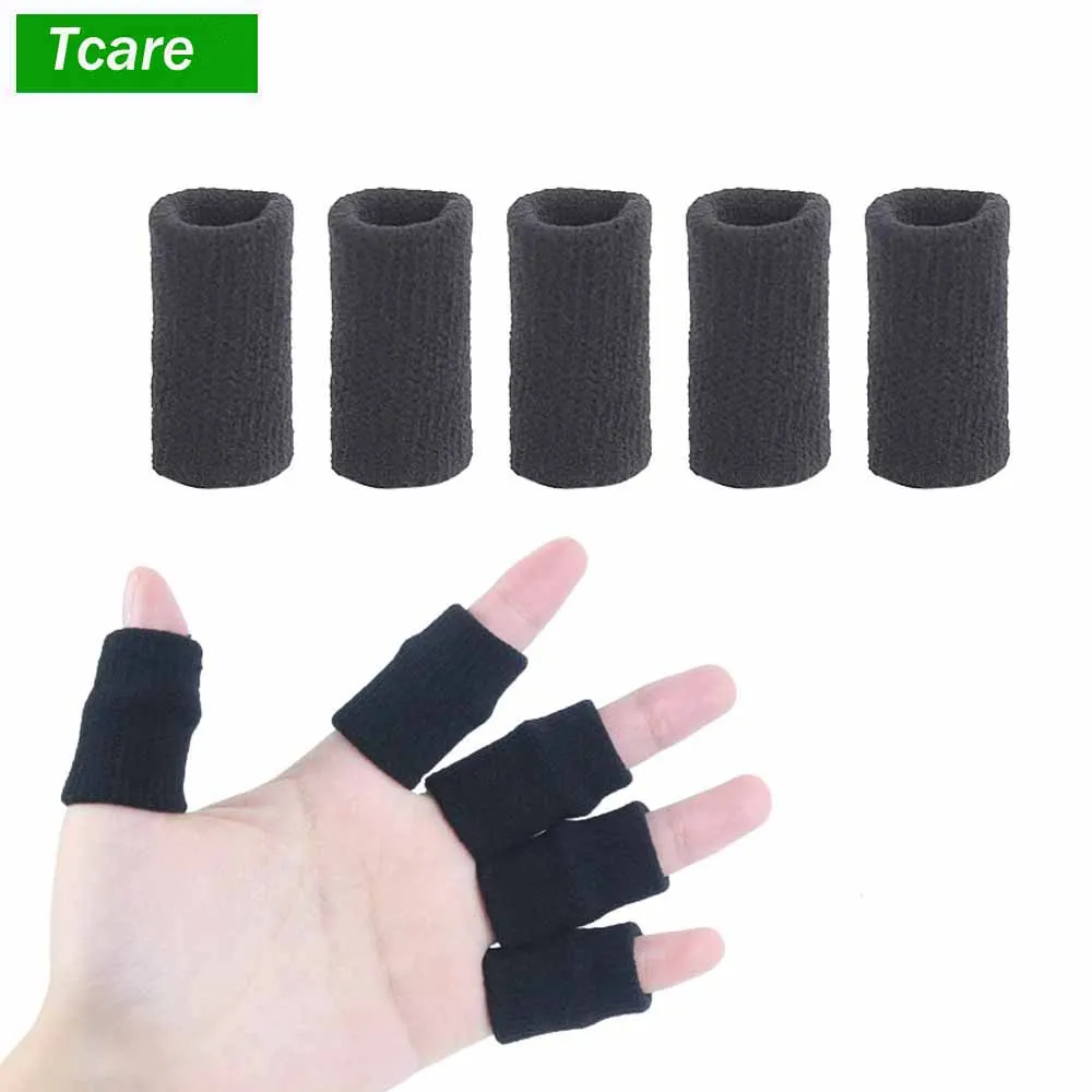 

10Pcs/Set Finger Sleeves Support Thumb Braces Elastic Compression Protector Braces to Relieve Pain Calluses Arthritis