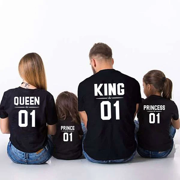 Семейные футболки для папы, сына, мамы и дочки, одинаковые комплекты для семьи футболки для папы и сына «Мама и я» - Цвет: Black