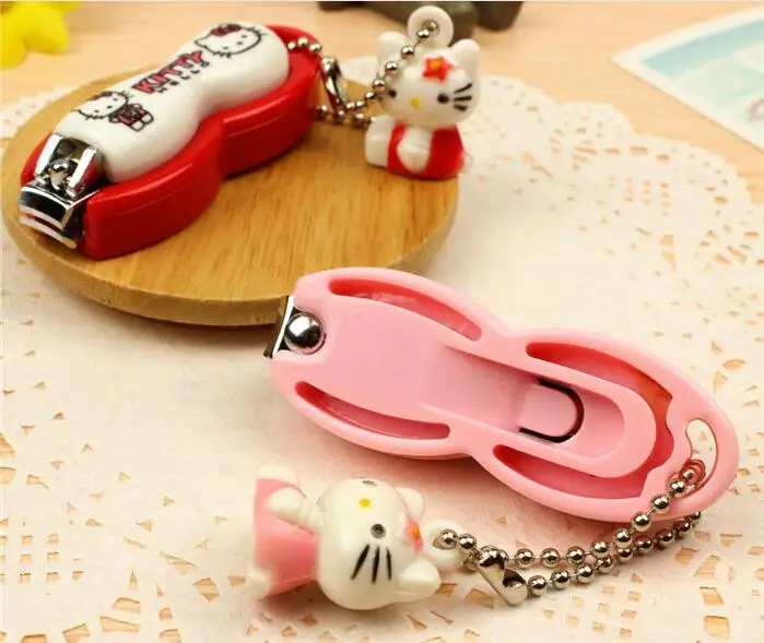Мультяшные кусачки для маникюра или педикюра Hello Kitty профессиональный триммер