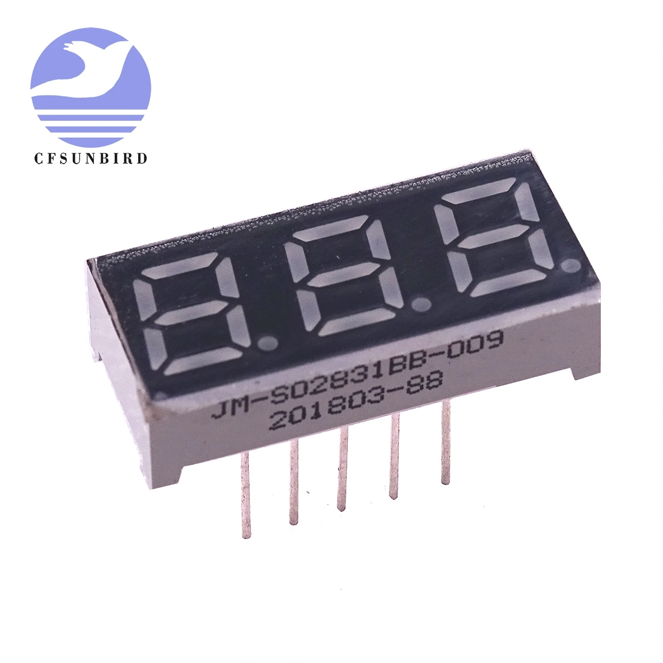 

1PCS x 0.28 inches Red Jade Green Blue 3 Digital Tube 2831BB-009 LED Display Module