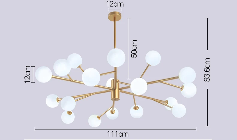 Новинка, скандинавские люстры, люстры для гостиной, простые современные мускусные люстры, потолочные светильники, стеклянный шар, домашний блеск