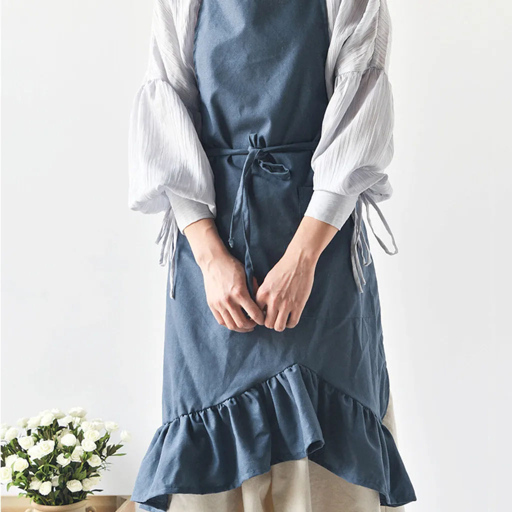 Aliexpress.com : Buy Fashion Cotton Linen Apron Cross Back Apron ...