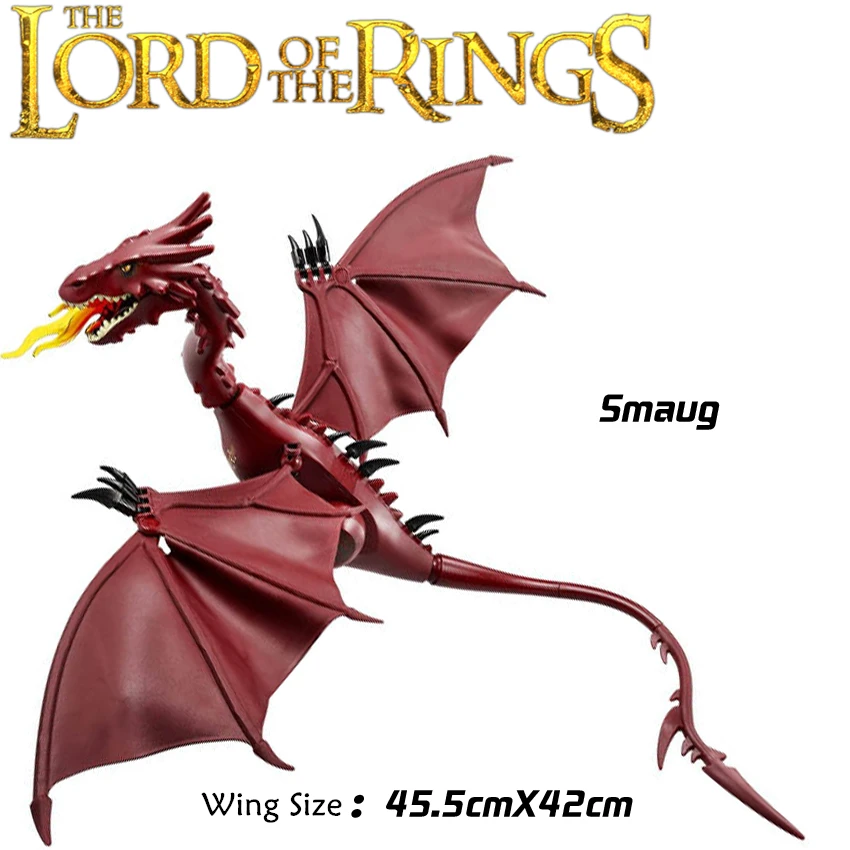 

The Lord of the Rings Hobbit THE LONELY MOUNTAIN Desolation of SMAUG Dragon minifig Assemble Blocks Action Figures Toys