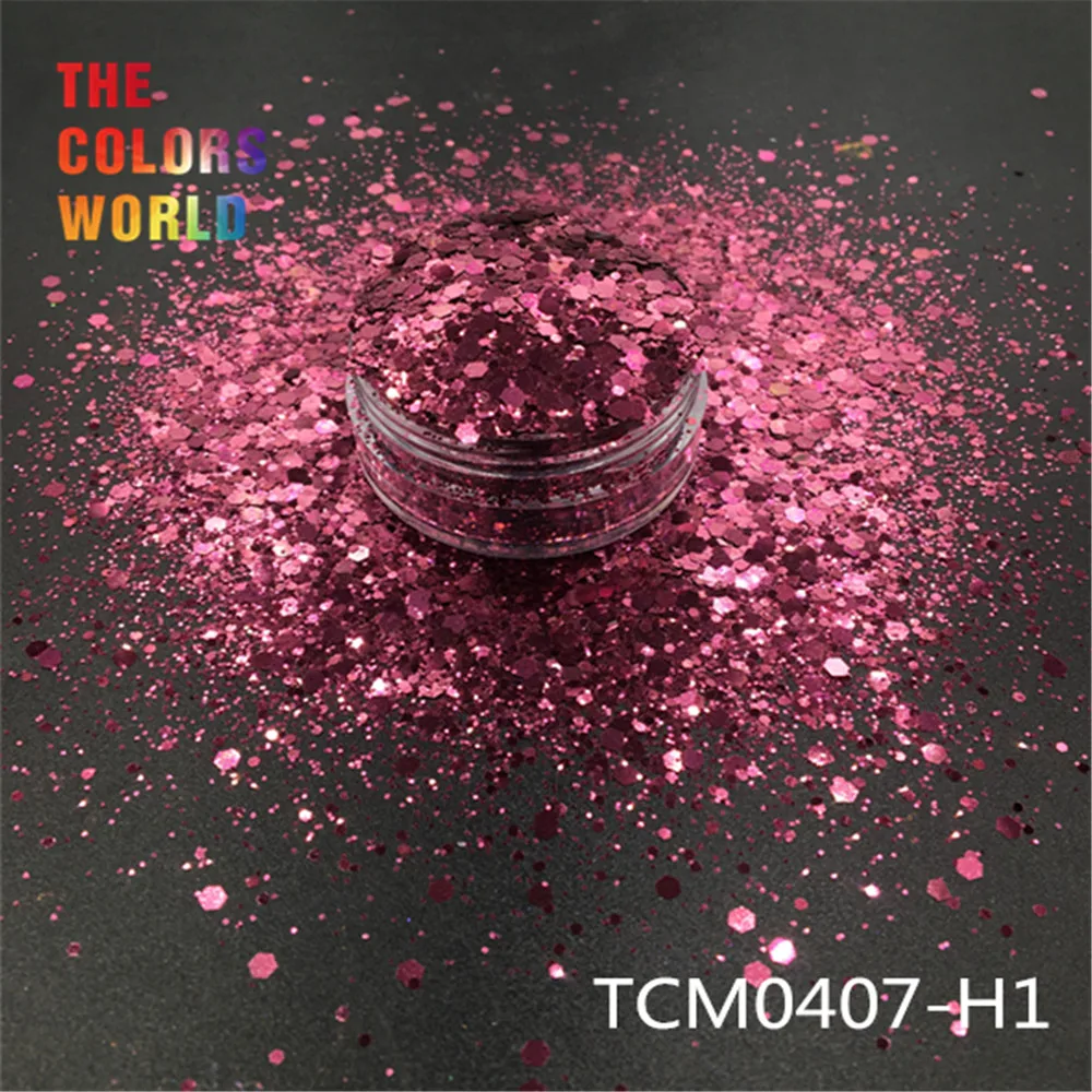 TCT-193 Hexagon Shape Metallic Regular Color Nail Glitter For Nail Art DIY Decoration Body Art Makeup FacePainting Manual DIY