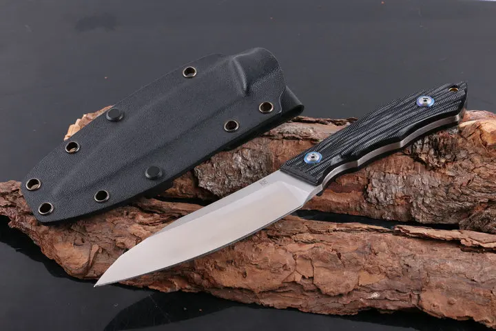 

CHE Camping Tactical Fixed Knives,D2 Blade G10 Handle Hunting Knife,Outdoor Survival Knife.