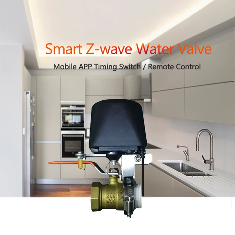 Автоматический запорный клапан Spetu Z Wave Plus для утечки газа и воды автоматизация